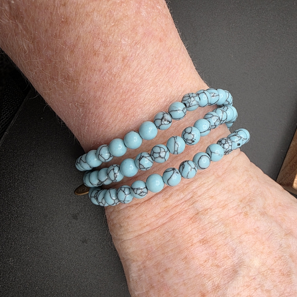 Turquoise Beaded Bracelet (1870)